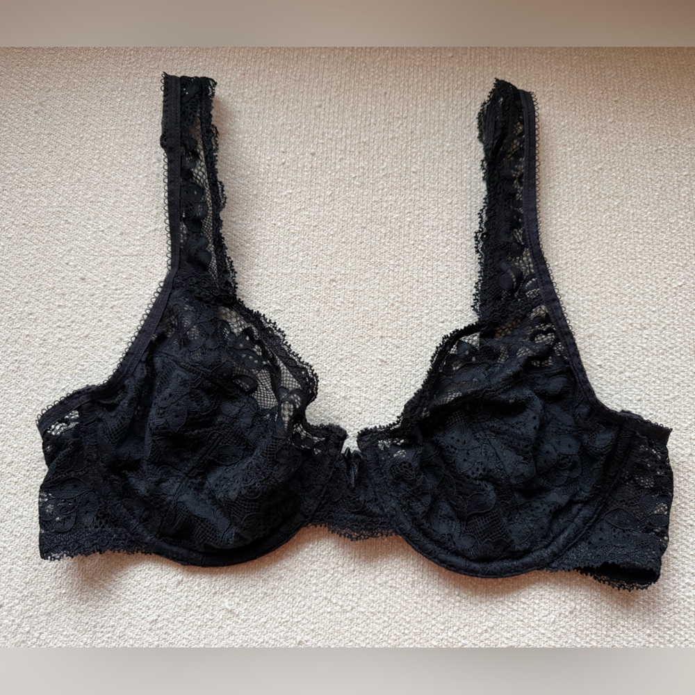 Maidenform Black Lace Underwire Bra - 34C - Picture 1 of 6